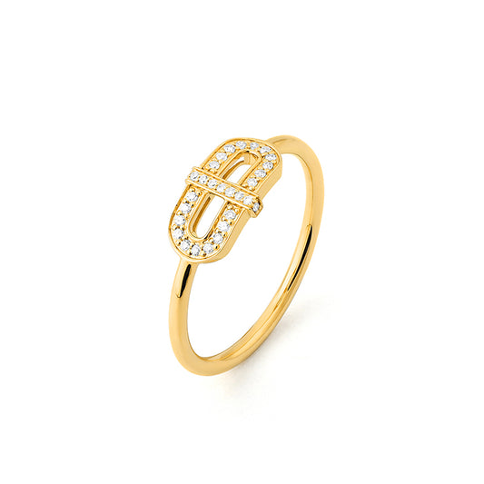 Diamond Geometric Ring