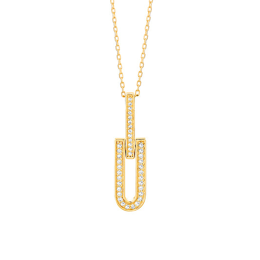 Diamond Geometric Pendant