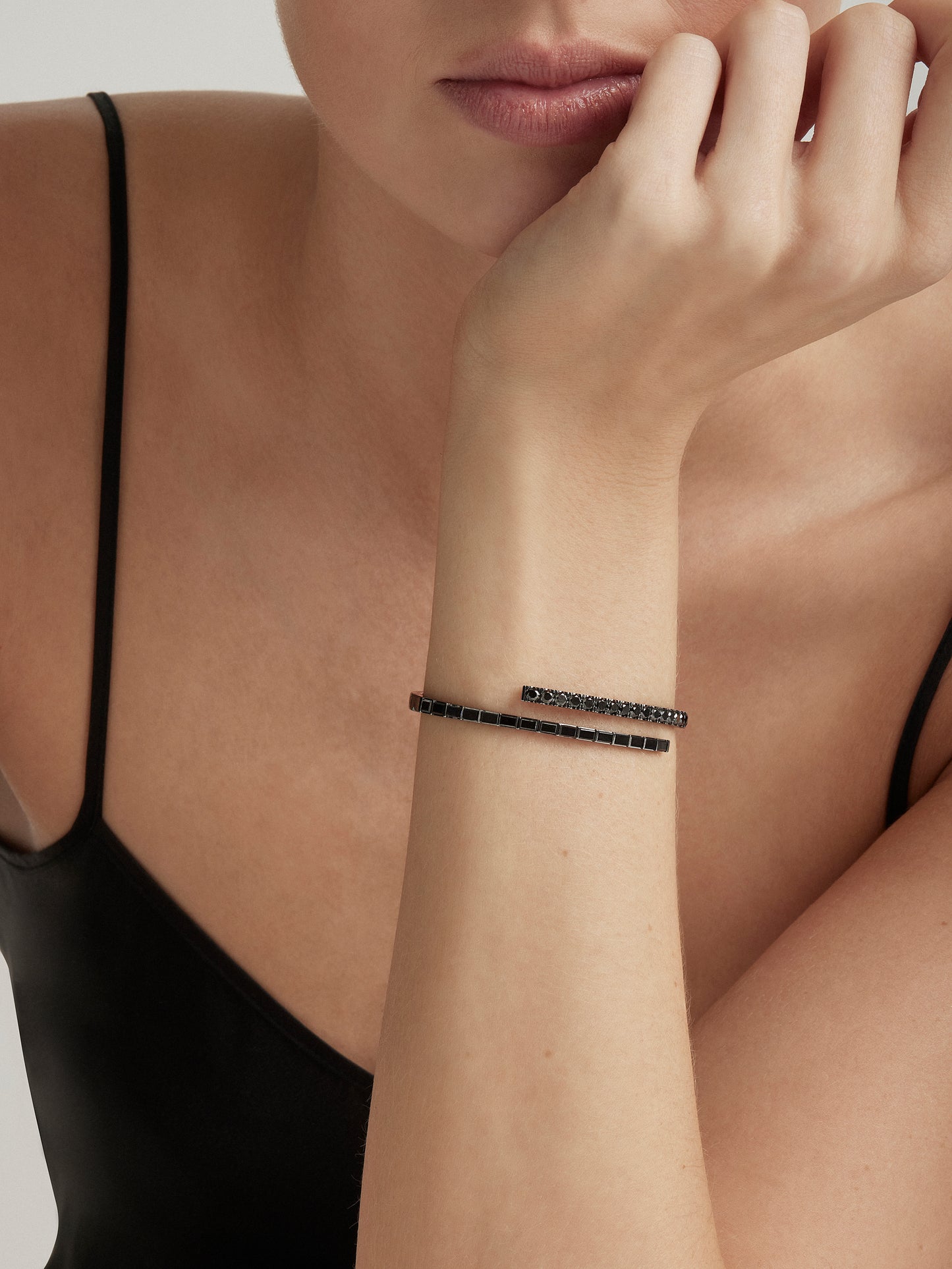 Eclipse Black Diamond Bangle