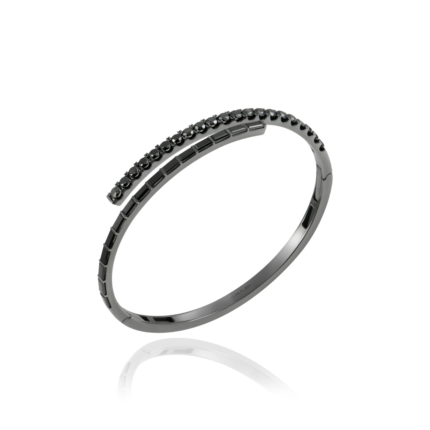 Eclipse Black Diamond Bangle