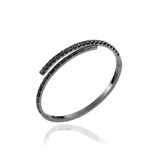 Eclipse Black Diamond Bangle