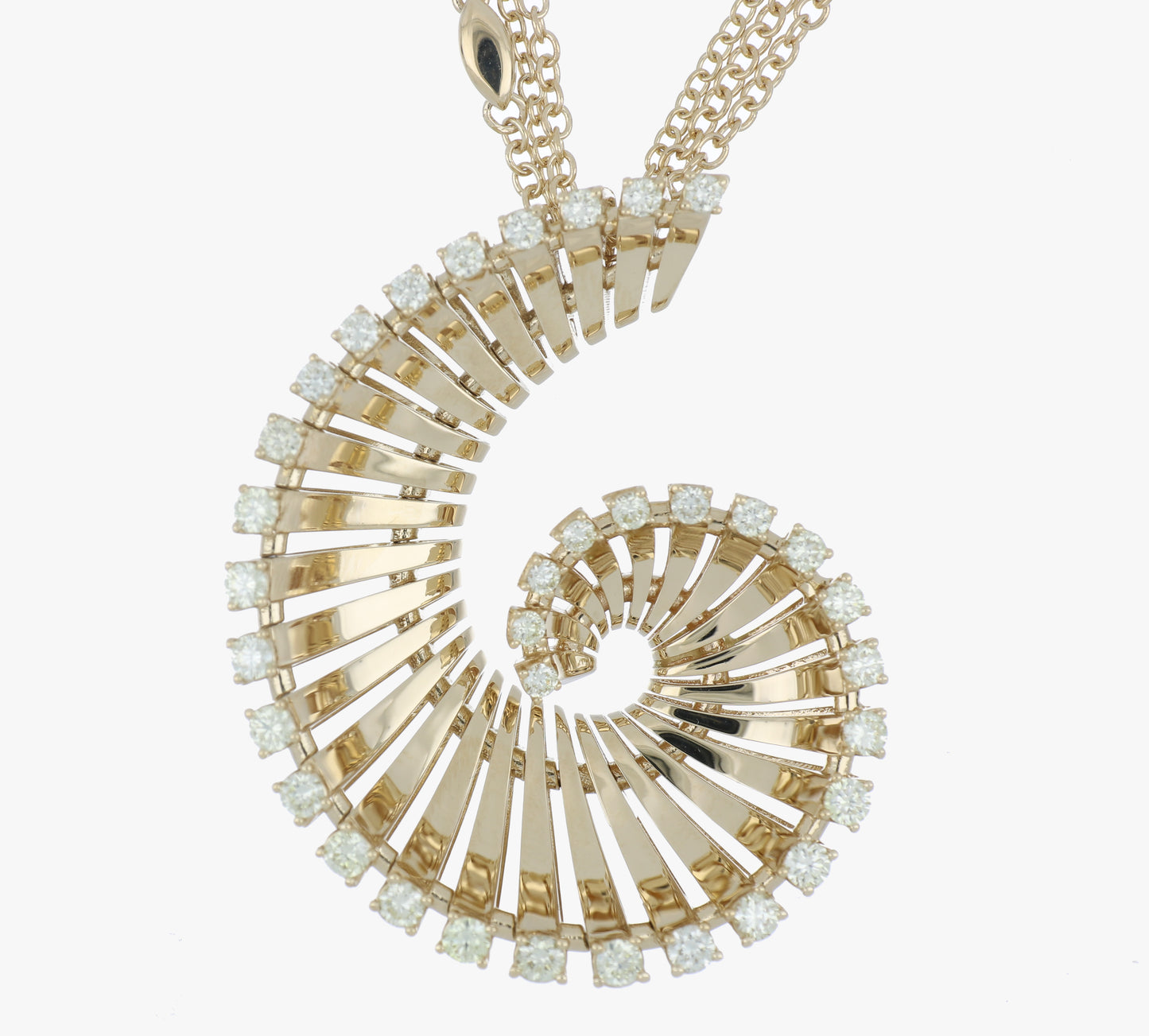 Gold and Diamond Long Necklace