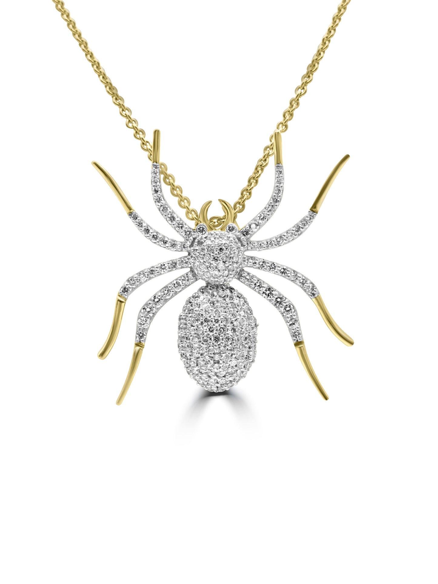 Diamond Spider Necklace