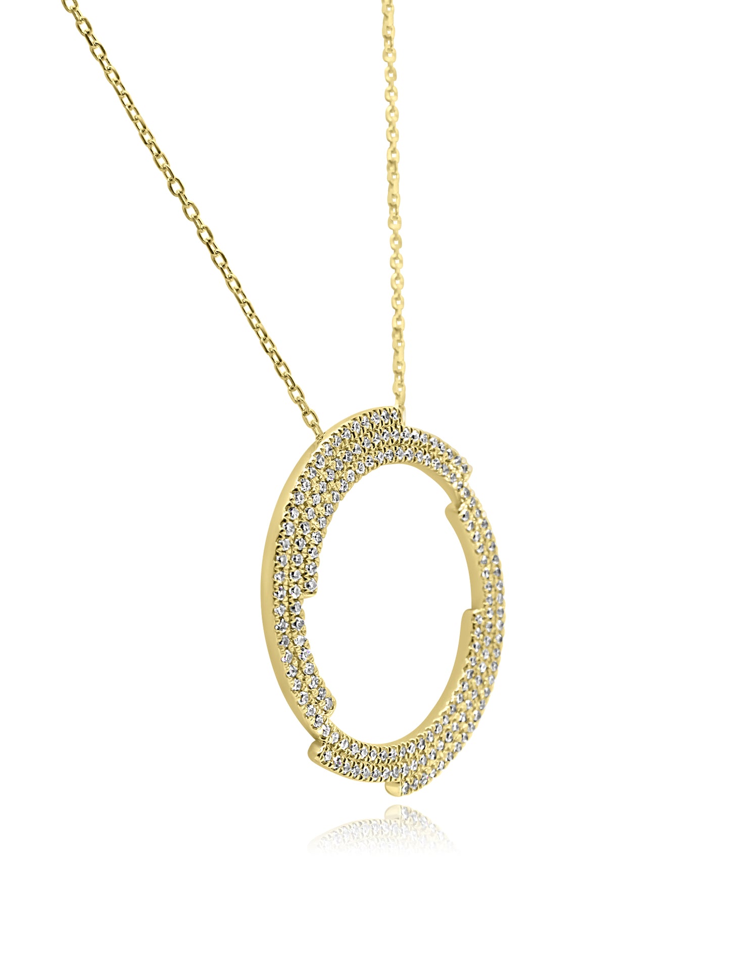 Diamond Circle Necklace