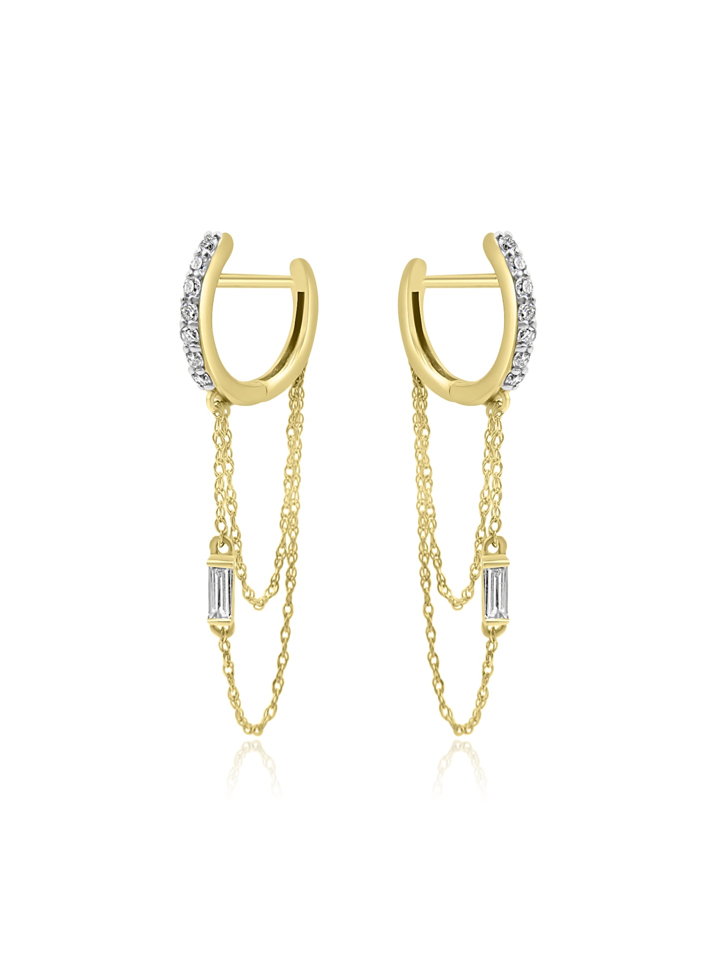 Diamond Hoop Earrings