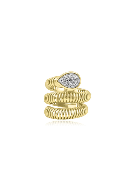 Gold Spiral Ring