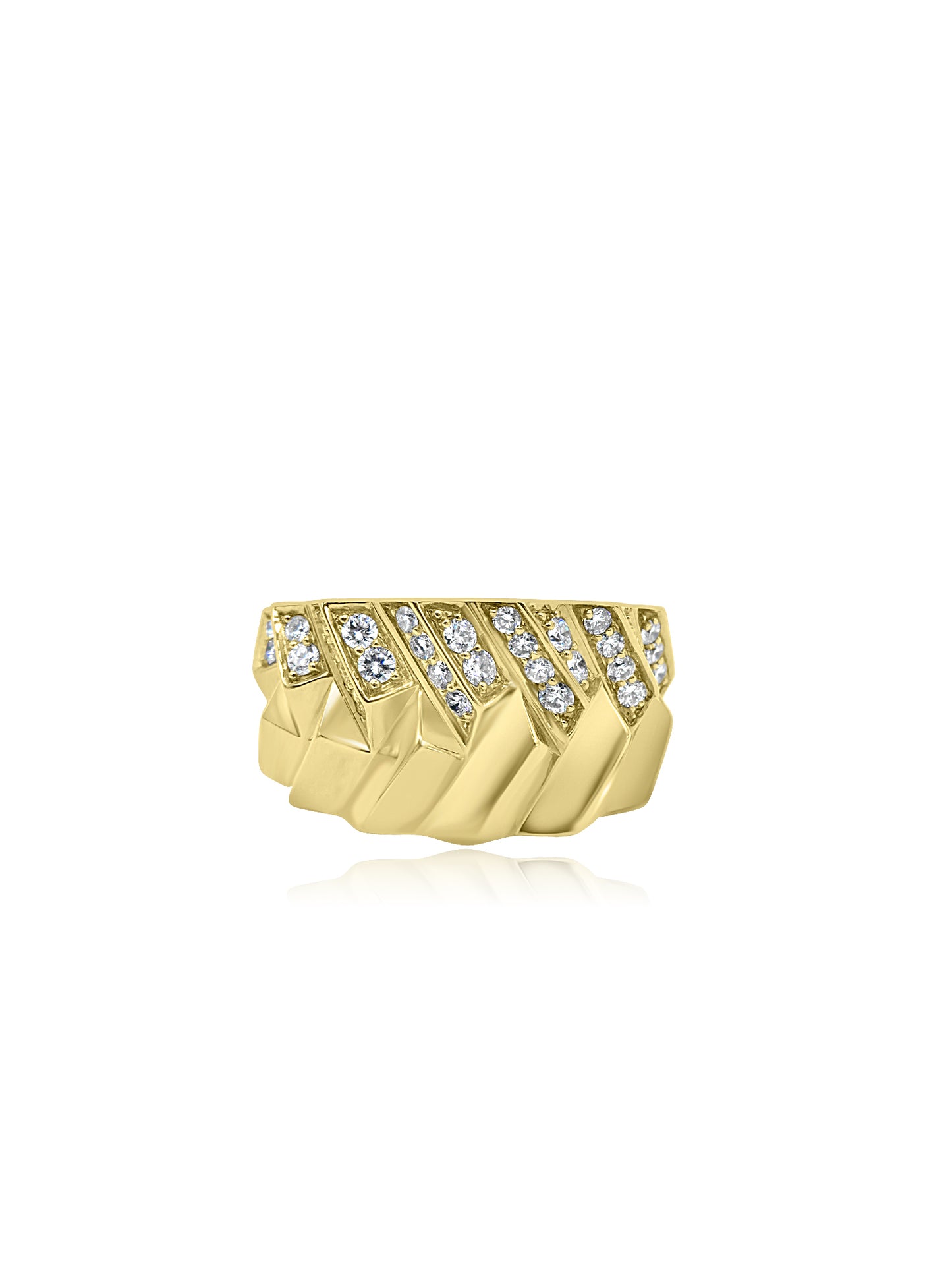 Geometric Diamond Ring