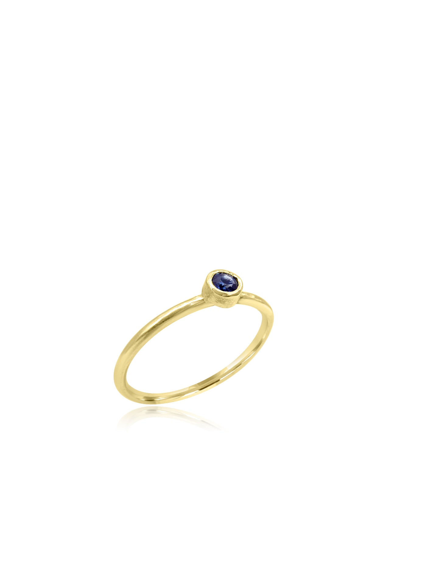 Blue Sapphire Gold Ring