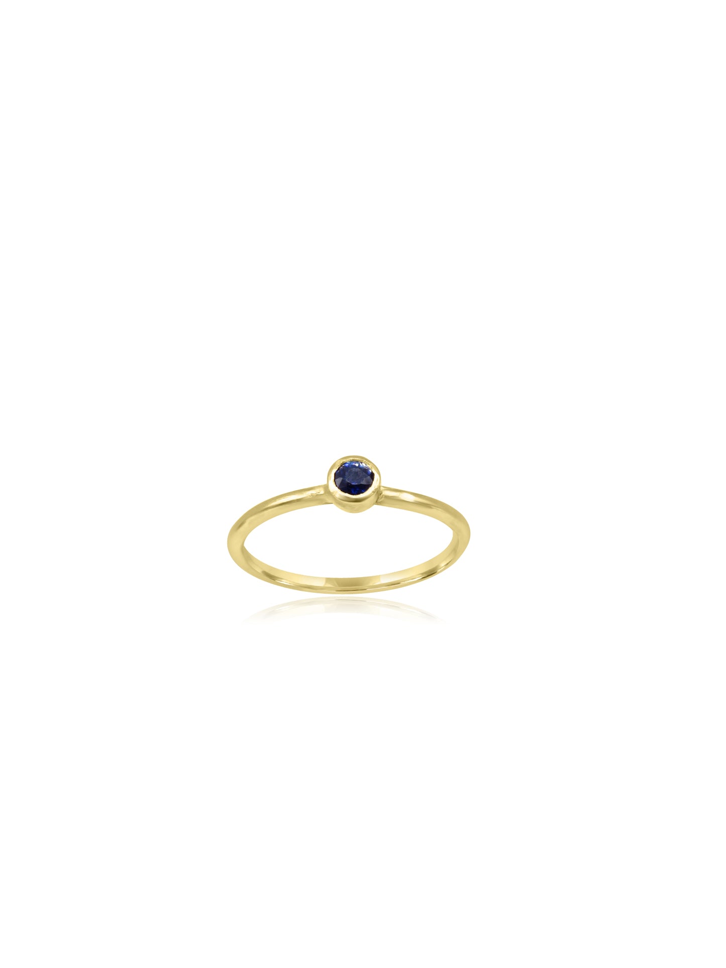 Blue Sapphire Gold Ring