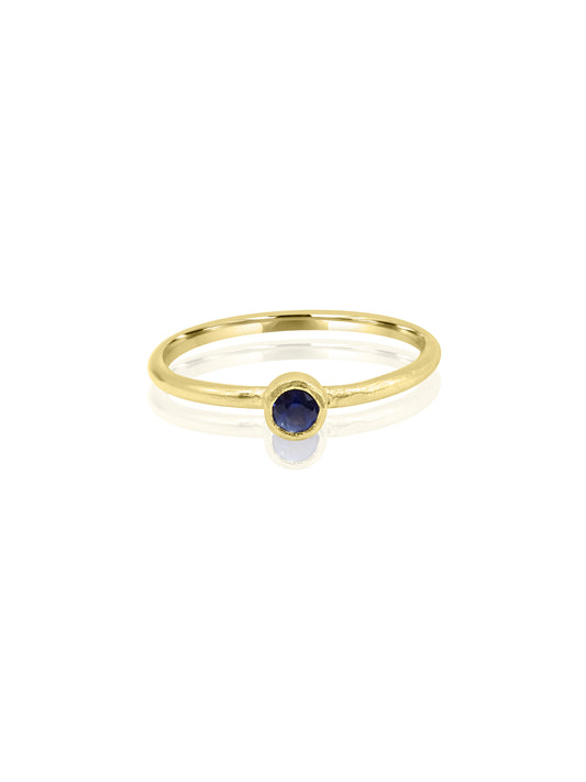 Blue Sapphire Gold Ring