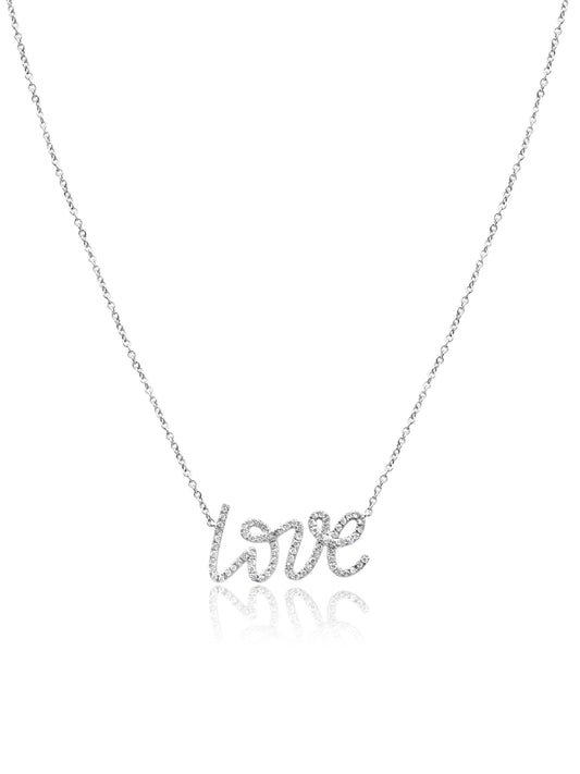 'Love' Diamond Necklace