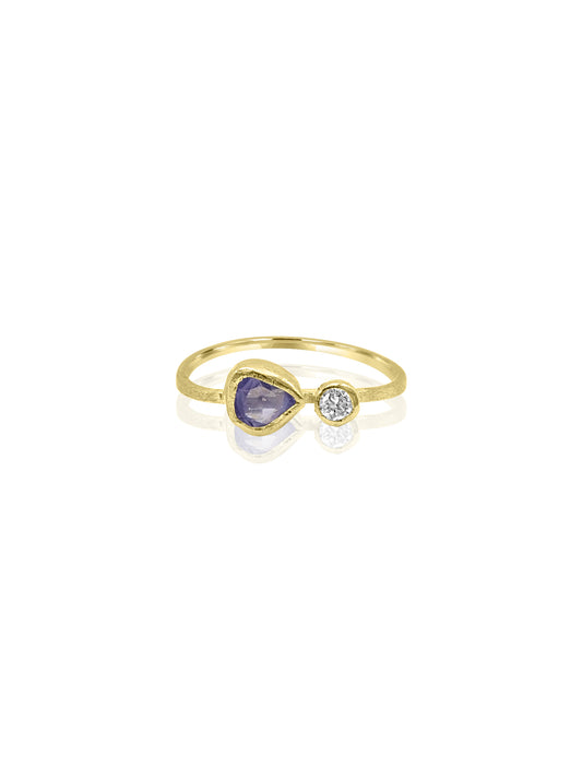 Handmade Sapphire Gold Ring