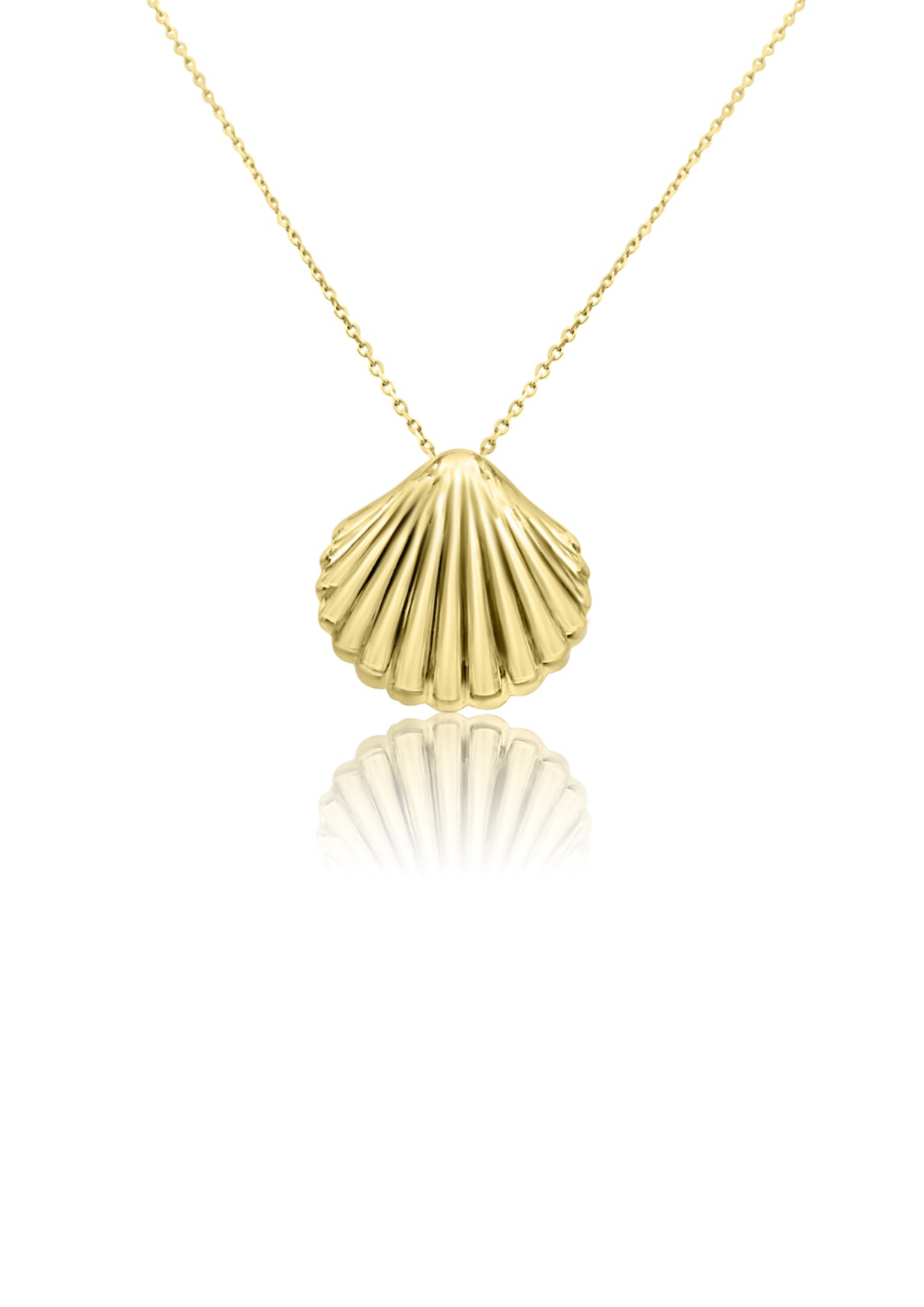 Golden Scallop Necklace