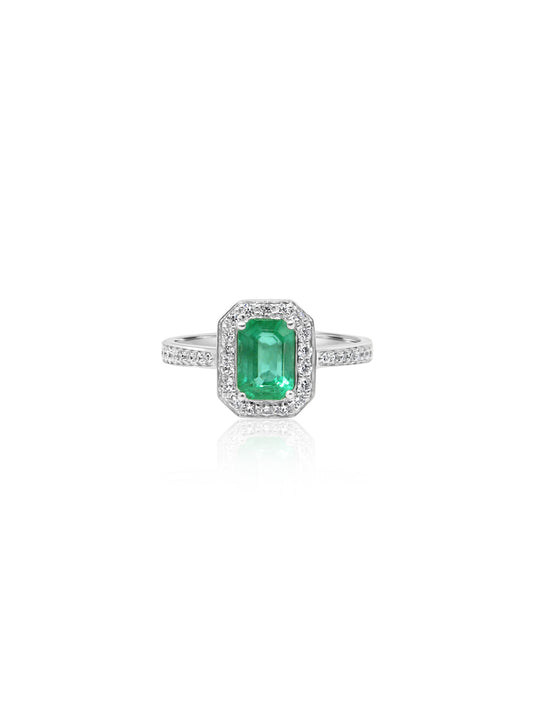 Emerald & Diamond Ring