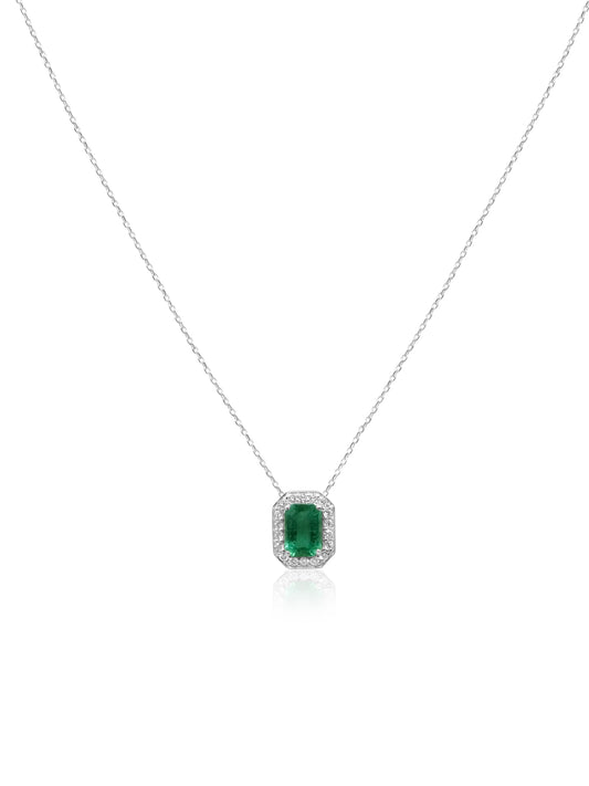 Emerald & Diamond Necklace