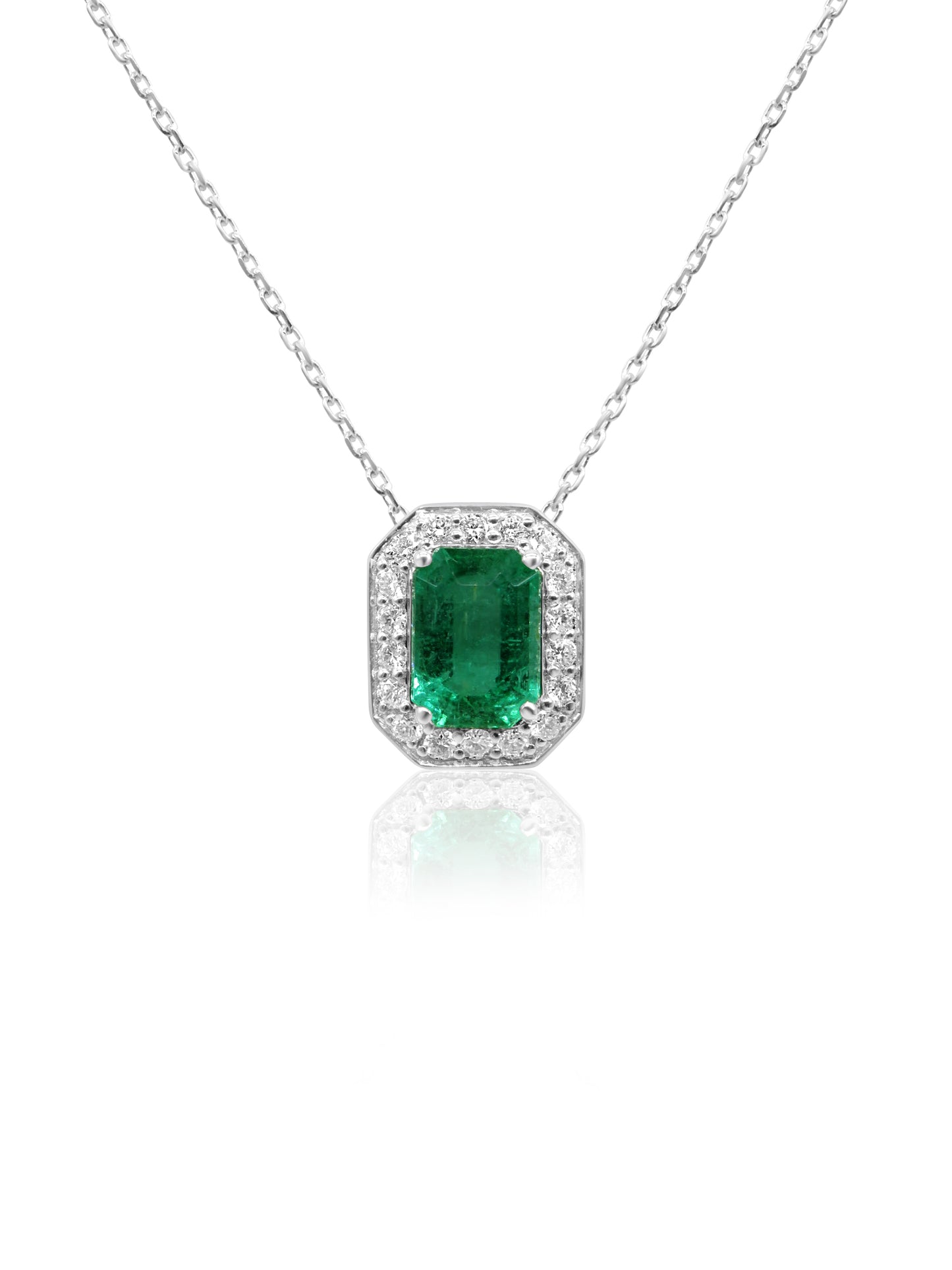 Emerald & Diamond Necklace