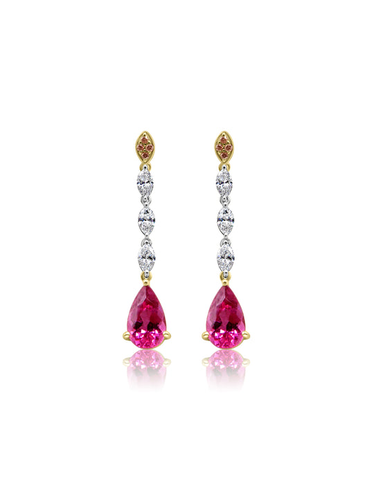 Rubylite Drop Earrings