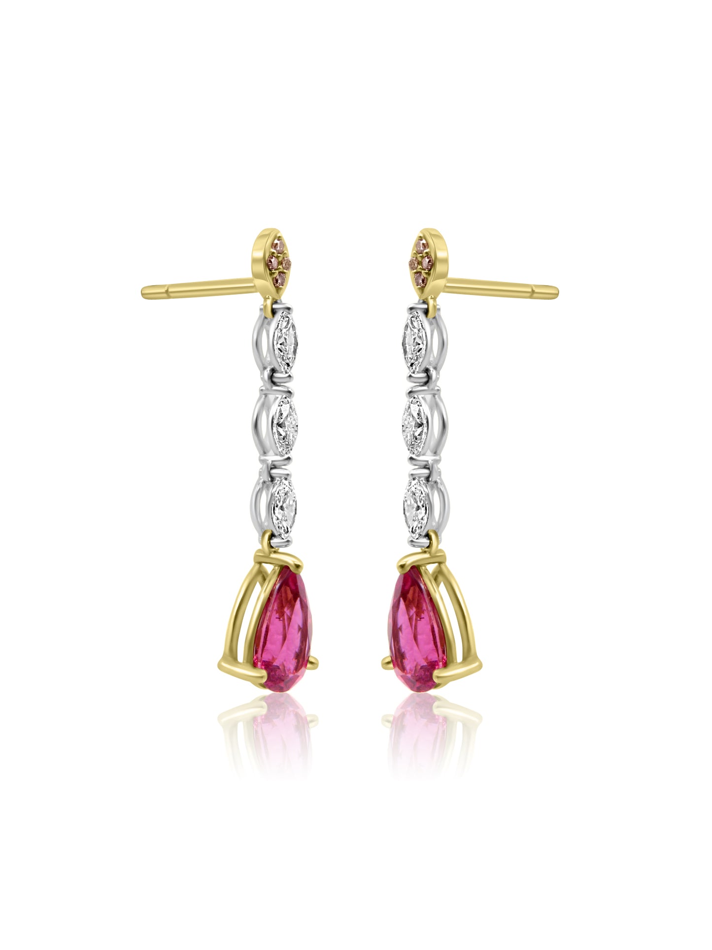 Rubylite Drop Earrings