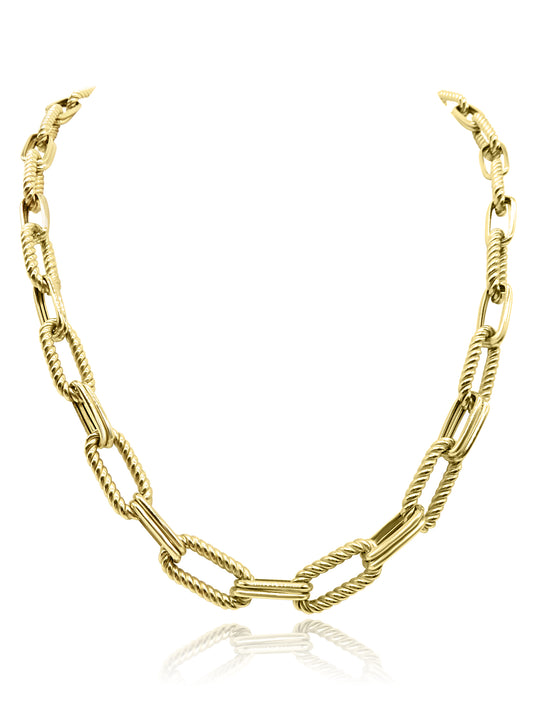 Textured Gold Chain