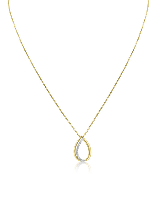 Gold Tear Drop Necklace
