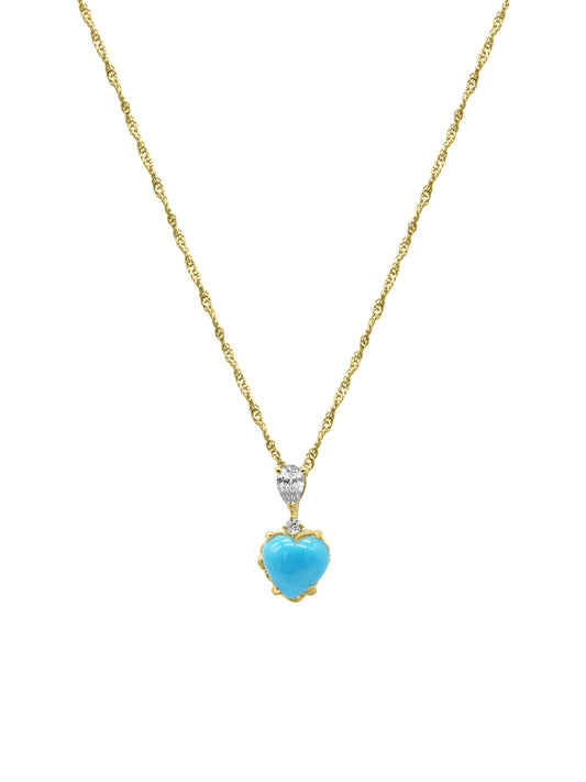 Turquoise Heart Necklace