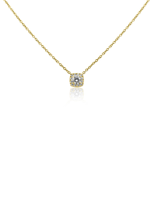 Yellow Gold Diamond Necklace
