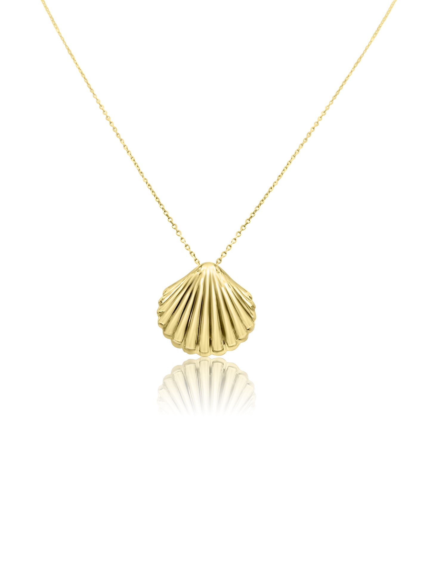 Golden Scallop Necklace