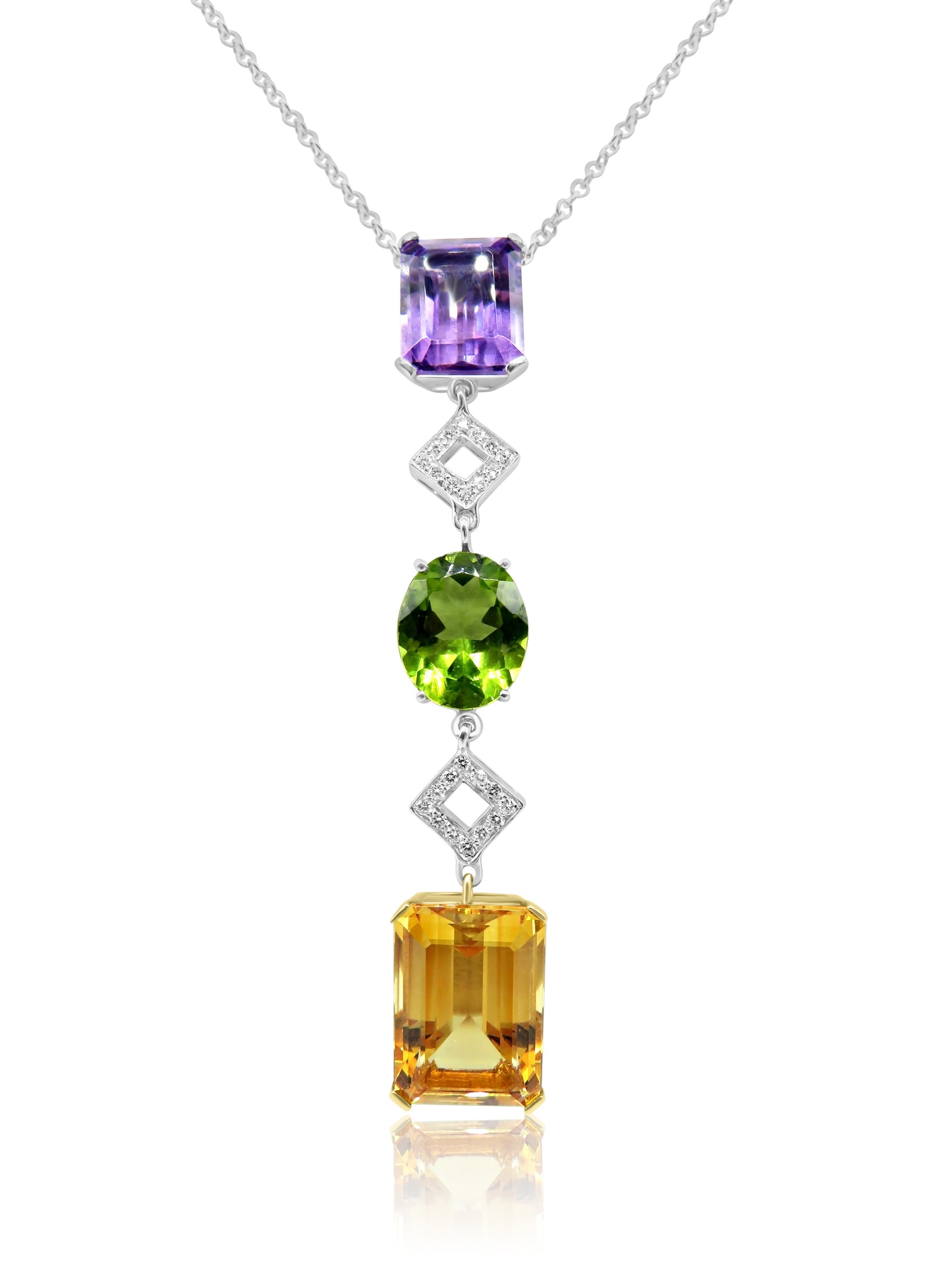 Amethyst and Citrine Necklace