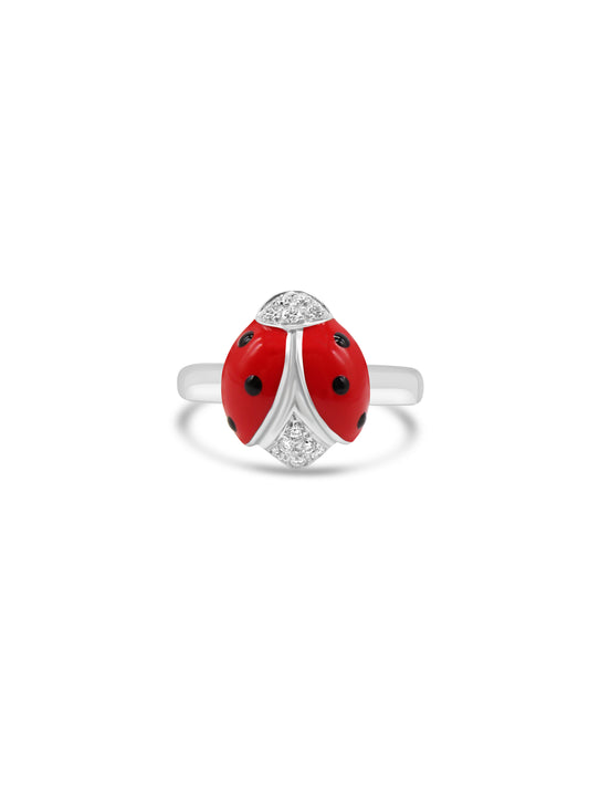 Ladybug Diamond Ring