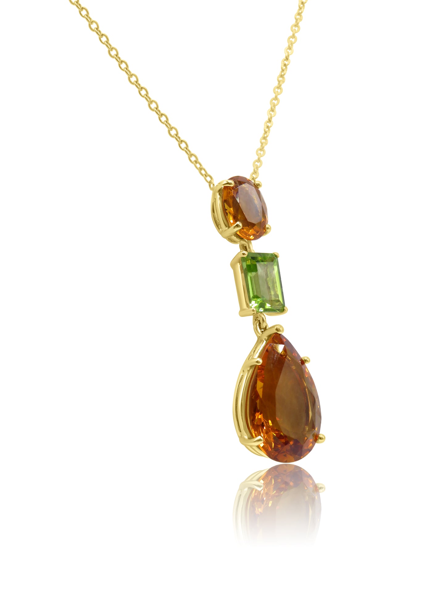 Citrine and Peridot Necklace