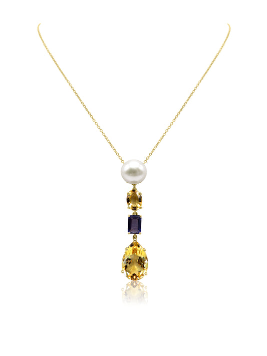 Pearl and Citrine Necklace