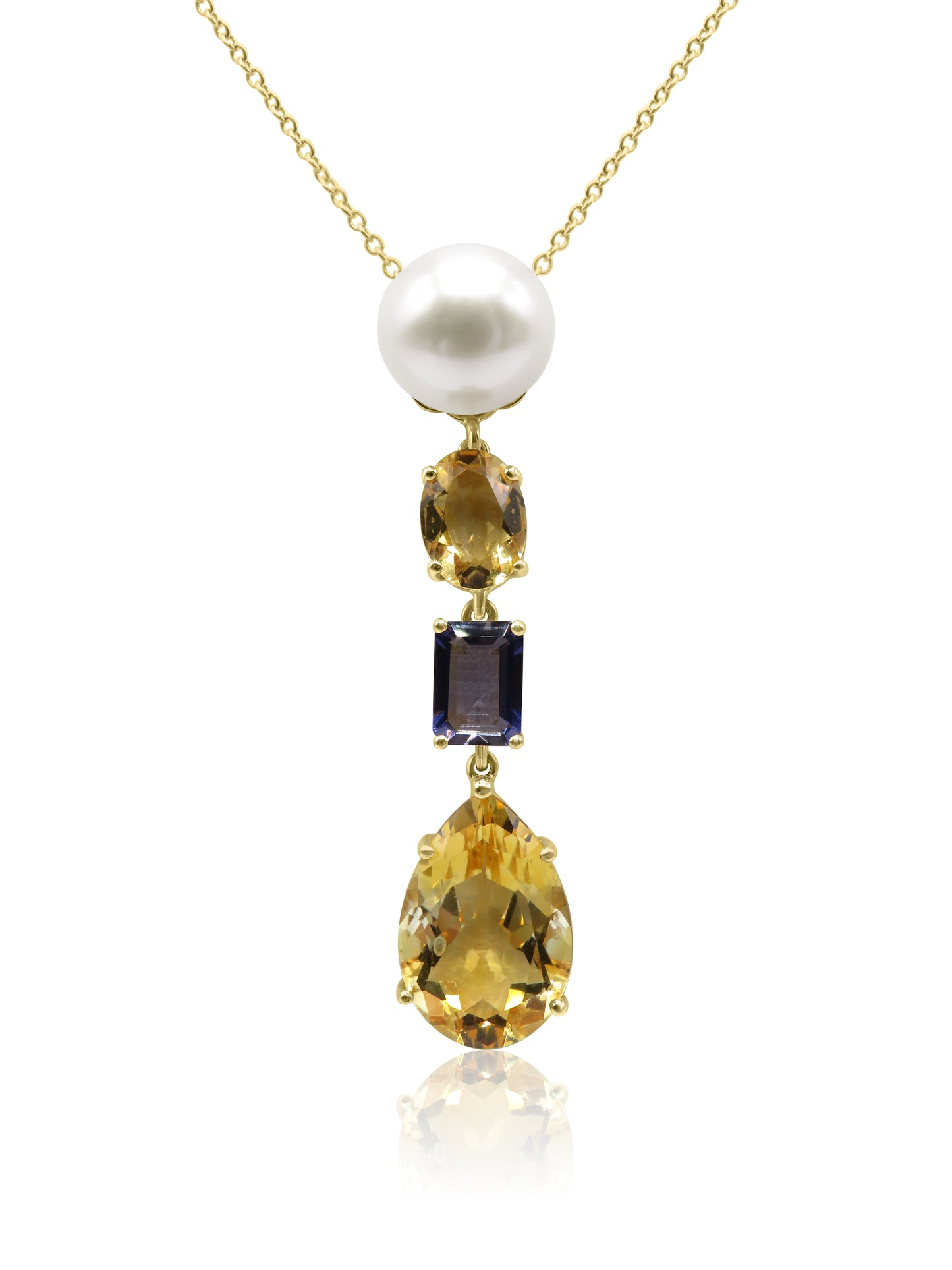 Pearl and Citrine Necklace
