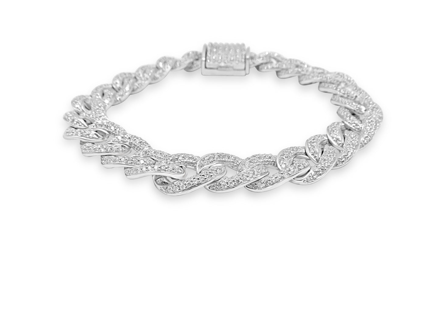 Diamond Curb Chain Bracelet