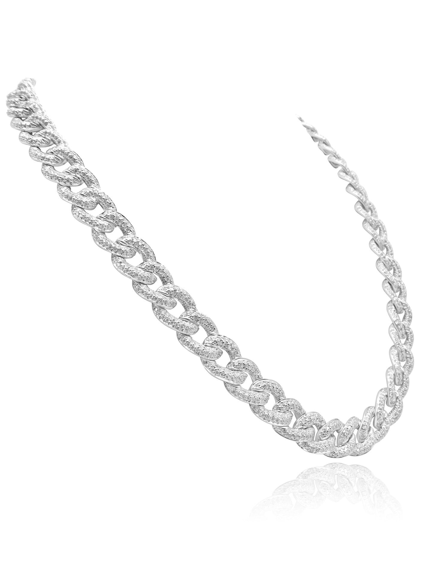Diamond Curb Chain Necklace