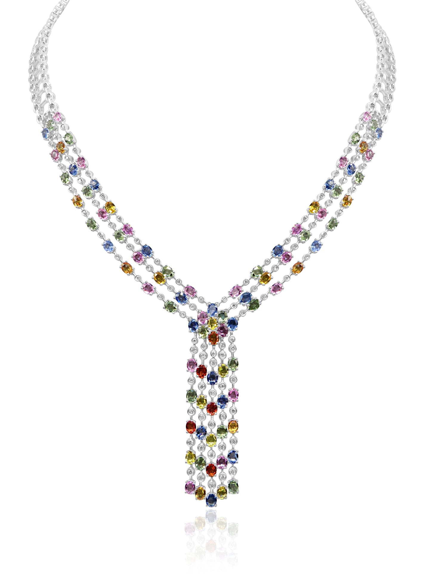 Multicolour Sapphire Necklace