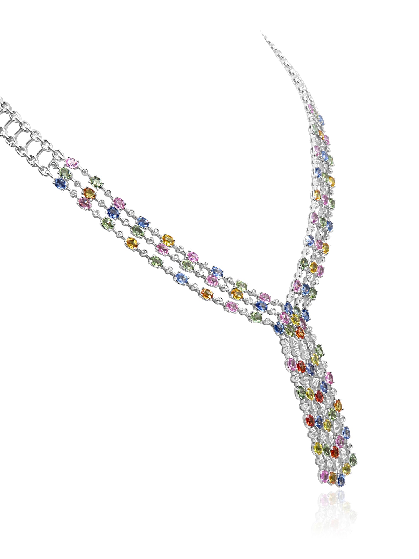 Multicolour Sapphire Necklace