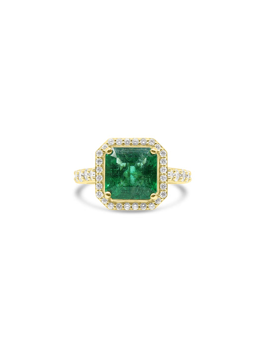 Emerald & Diamond Ring