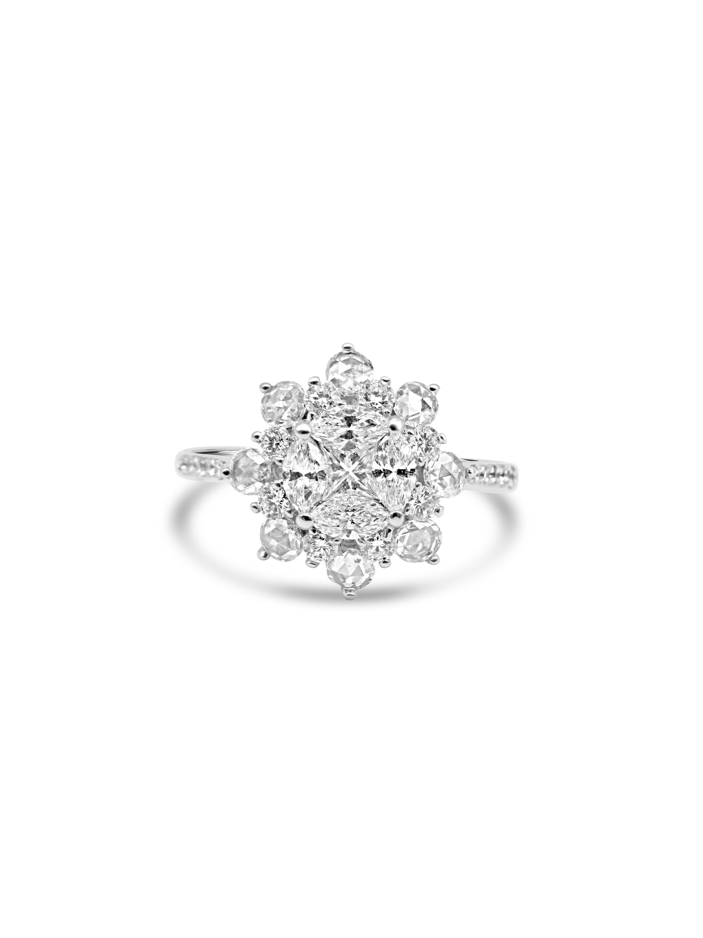 Floral Diamond Ring