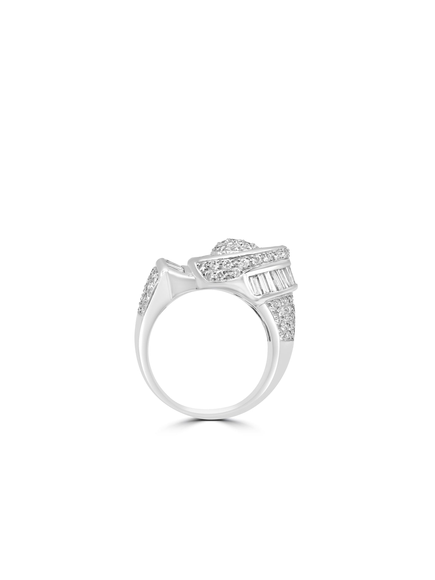 Art Deco–Inspired Diamond Statement Ring