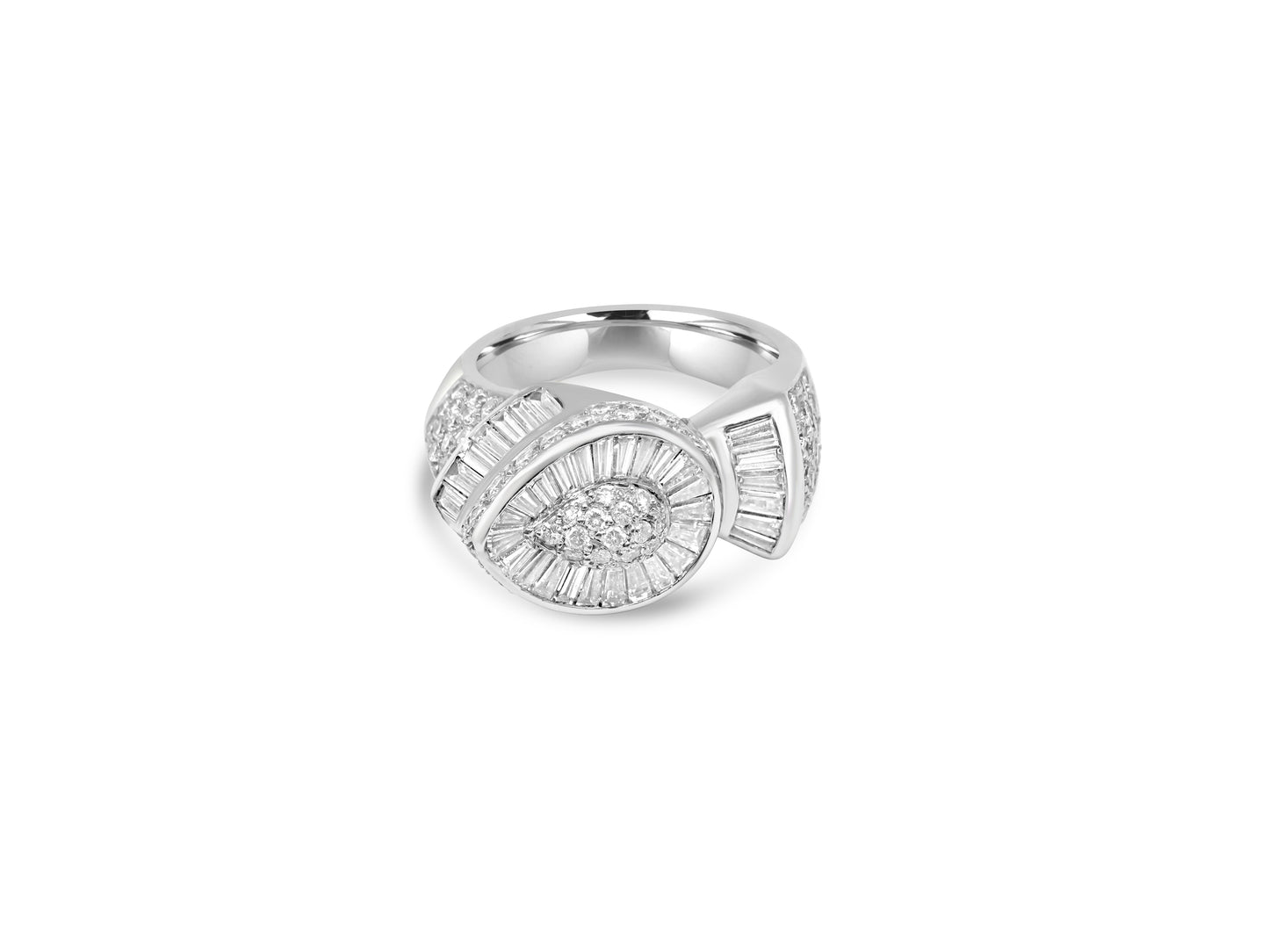 Art Deco–Inspired Diamond Statement Ring