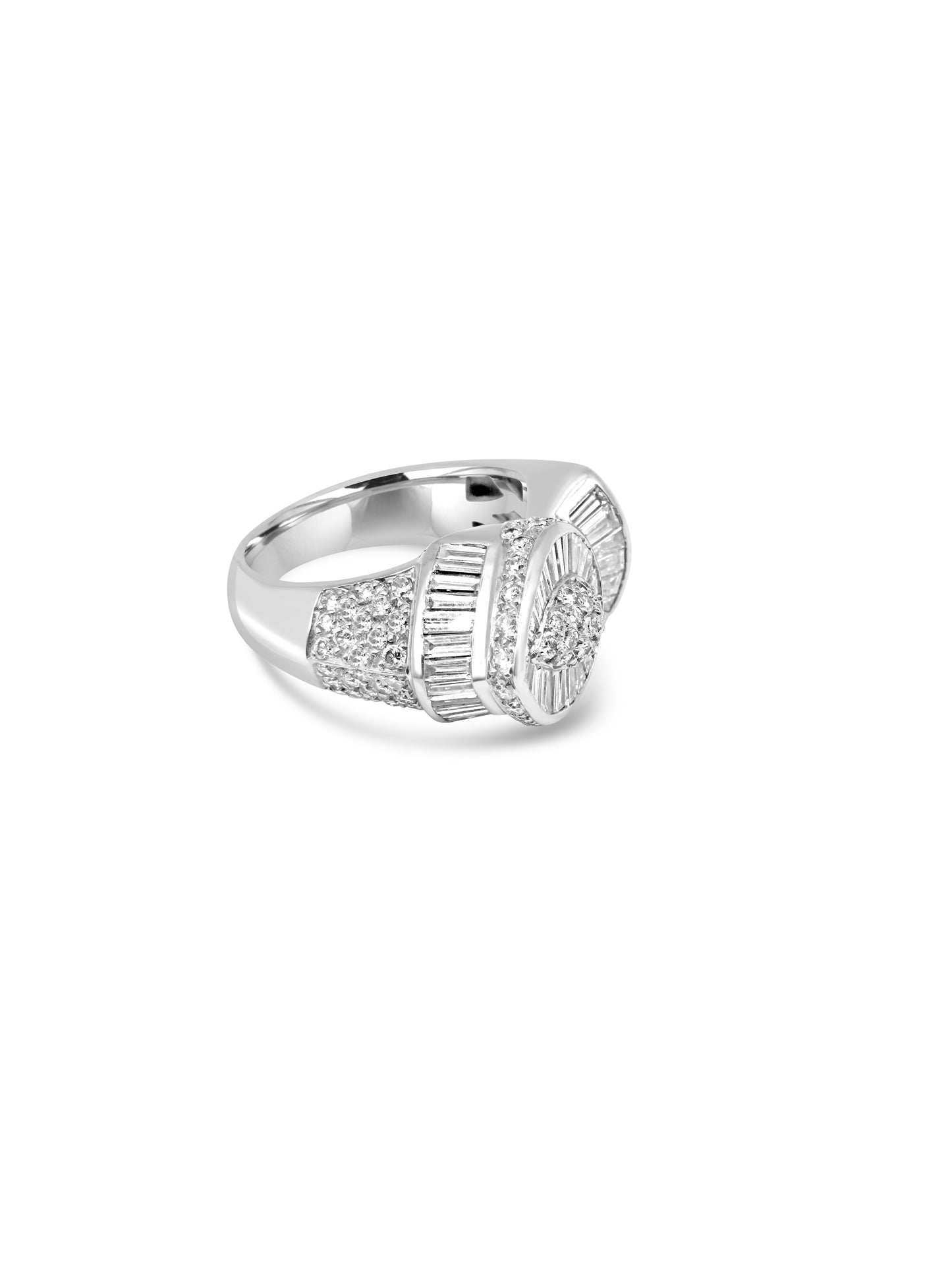 Art Deco–Inspired Diamond Statement Ring