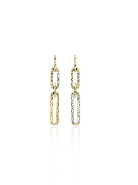 Diamond Chain Earrings