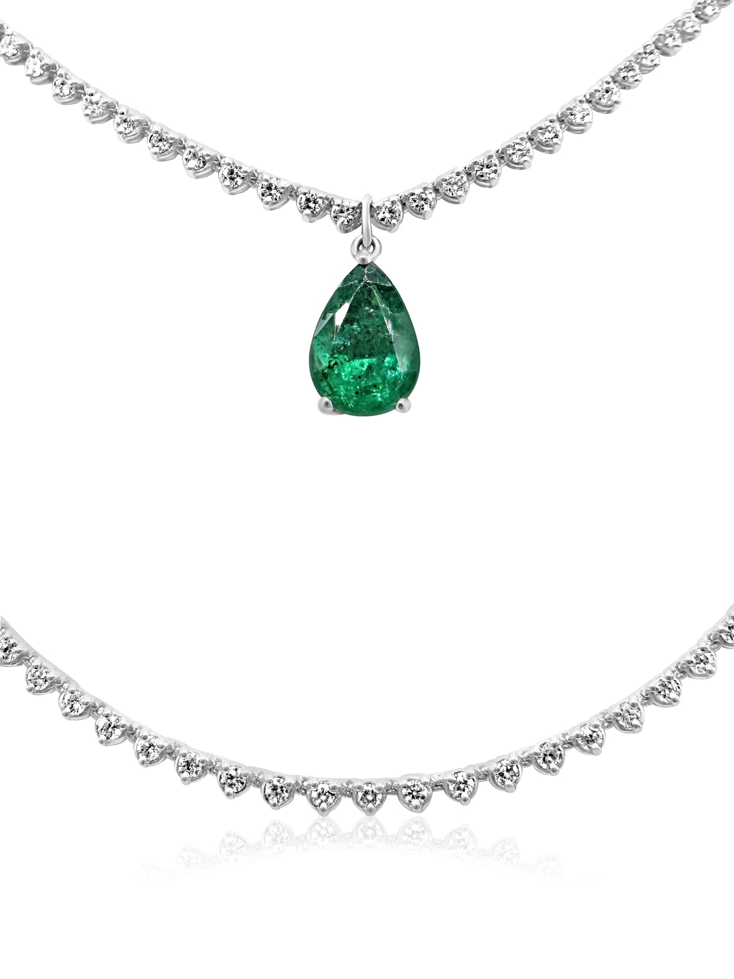 Emerald and Diamond Necklace