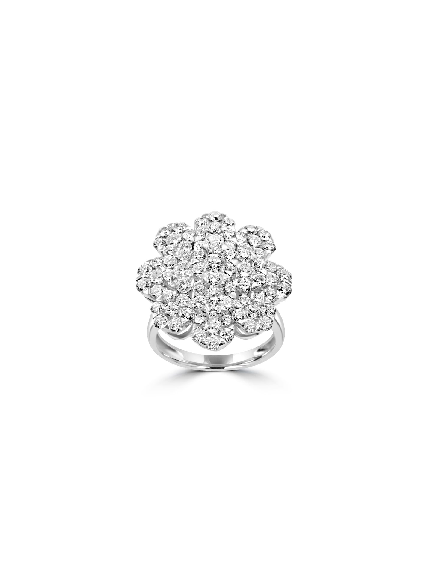 Diamond Floral Ring