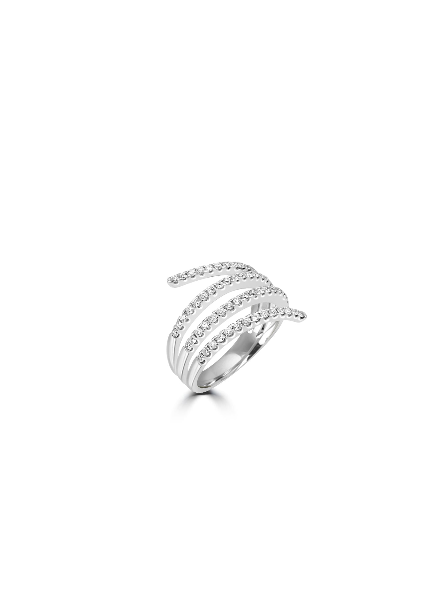 Curved Diamond Ring