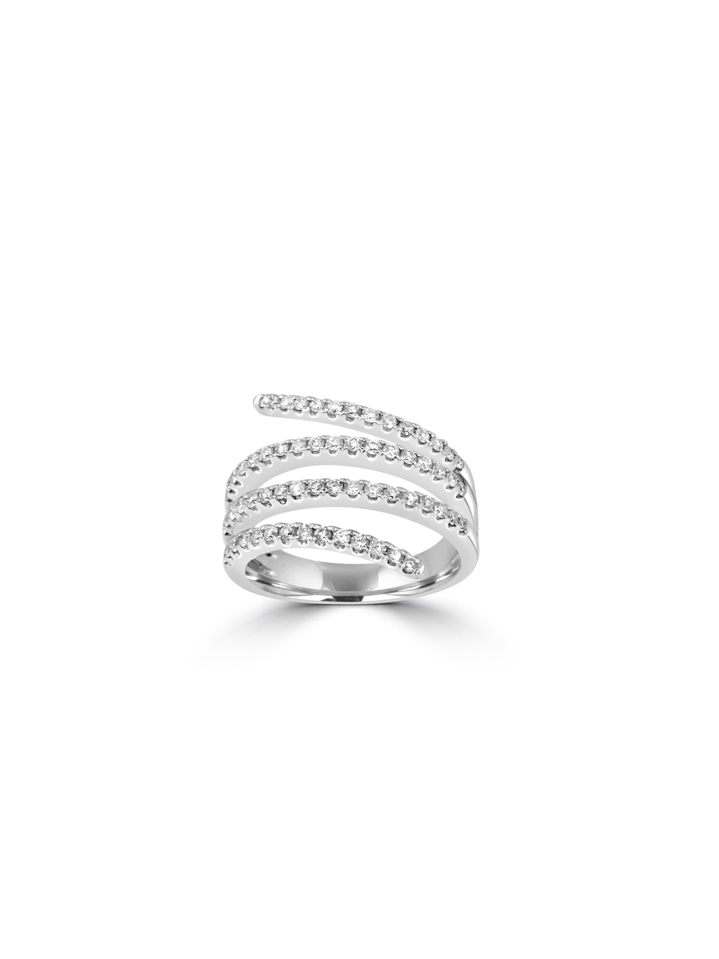 Curved Diamond Ring