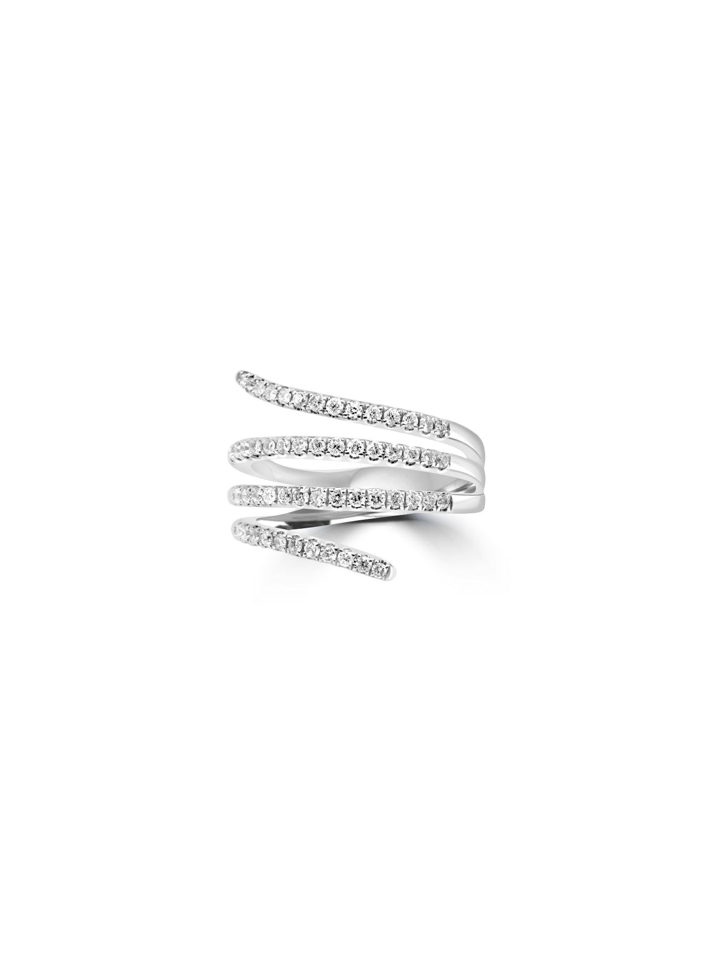 Curved Diamond Ring