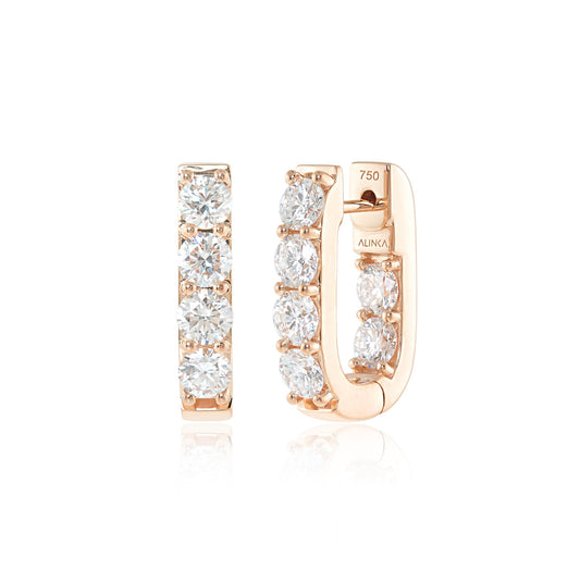 Linka Diamond Hoop Earrings