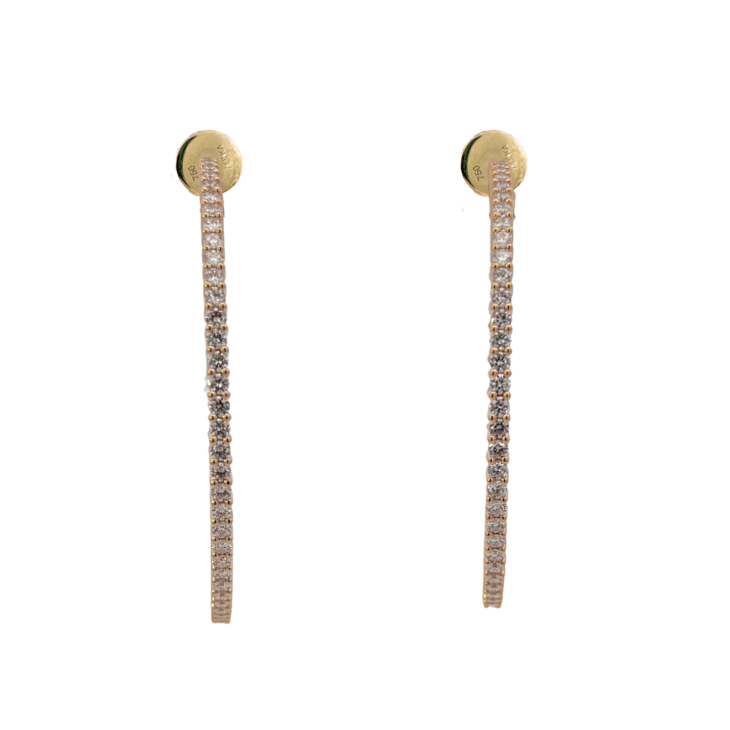 Riviera Diamond Hoop Earrings