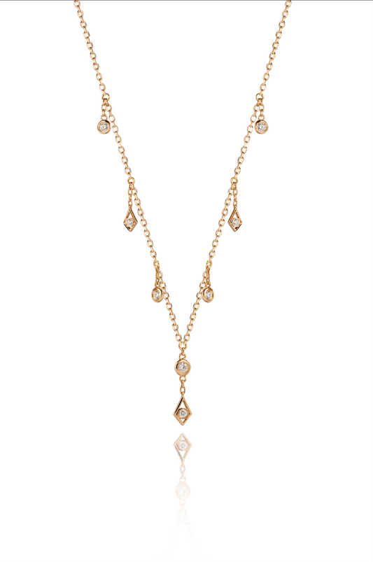 Gold and Diamond Bohemia Necklace